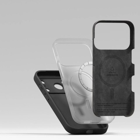 Etui do iPhone 17 Pro Ringke Silicone Magnetic MagSafe Czarne