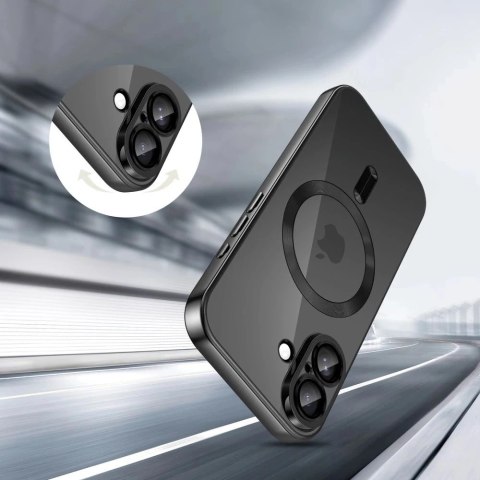 Etui do iPhone 17 Tech-Protect MagFlex MagSafe Przezroczysto-Czarne