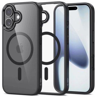 Etui do iPhone 17 Tech-Protect MagMat MagSafe Przezroczysto-Czarne