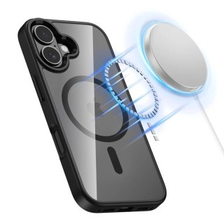Etui do iPhone 17 Tech-Protect MagMat MagSafe Przezroczysto-Czarne