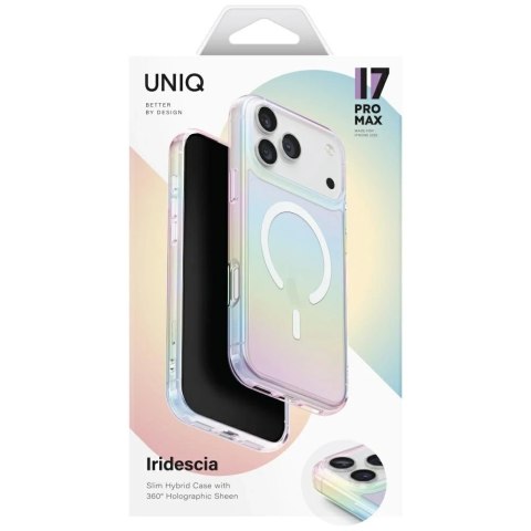 Etui Ochronne do iPhone 17 Pro Max UNIQ Iridescia MagClick Holo Quartz