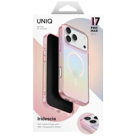 Etui Ochronne do iPhone 17 Pro Max UNIQ Iridescia MagClick Pink Prism
