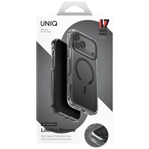 Etui Ochronne do iPhone 17 Pro Max UNIQ LifePro Xtreme Magclick Black