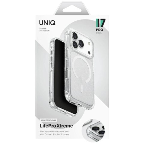 Etui Ochronne do iPhone 17 Pro UNIQ LifePro Xtreme Magclick Glitter