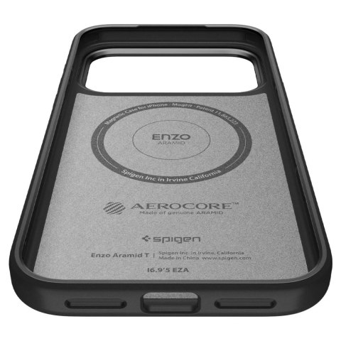Etui do iPhone 17 Pro Max Spigen Enzo Aramid "T" Mag MagSafe Black
