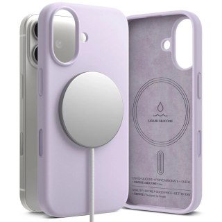 Etui do iPhone 17 Ringke Silicone Magnetic MagSafe Light Purple
