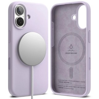 Etui do iPhone 17 Ringke Silicone Magnetic MagSafe Light Purple