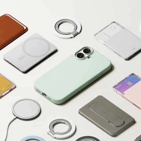 Etui do iPhone 17 Ringke Silicone Magnetic MagSafe Soft Mint