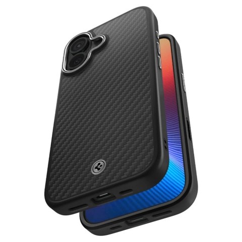 Etui do iPhone 17 Spigen Enzo Aramid "T" Mag MagSafe Black/Silver