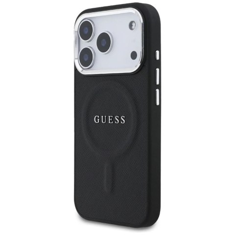 Etui Guess Classic Logo MagSafe na iPhone 17 Pro - Czarny