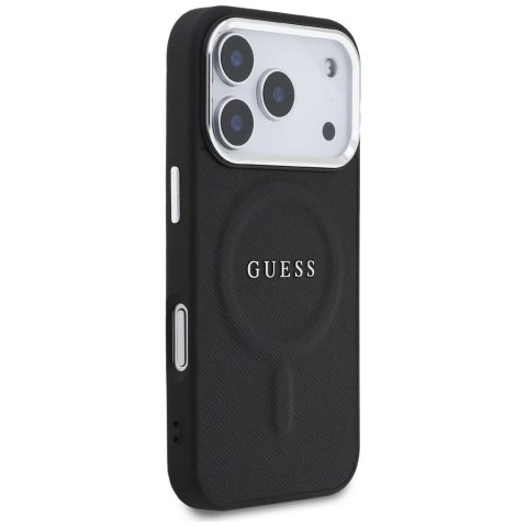 Etui Guess Classic Logo MagSafe na iPhone 17 Pro - Czarny