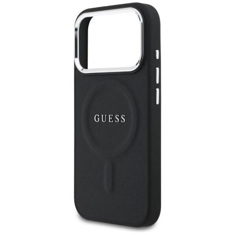 Etui Guess Classic Logo MagSafe na iPhone 17 Pro - Czarny