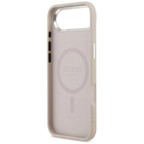 Etui Guess Triangle Logo MagSafe na iPhone 17 Air - Różowe