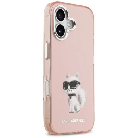 Etui Ochronne do iPhone 17 Karl Lagerfeld IML Aquarelle Choupette MagSafe Różowy