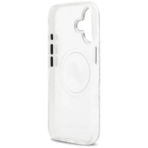 Etui Ochronne do iPhone 17 Karl Lagerfeld IML Glitter K&C Heads MagSafe Szary