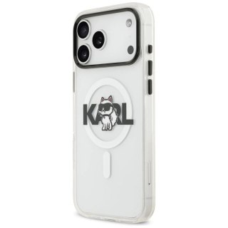 Etui Ochronne do iPhone 17 Pro Karl Lagerfeld IML Choupette Sketch MagSafe Transparentne