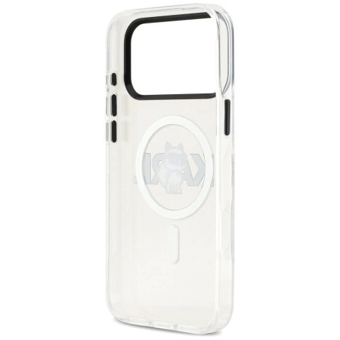 Etui Ochronne do iPhone 17 Pro Karl Lagerfeld IML Choupette Sketch MagSafe Transparentne