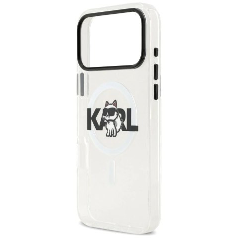 Etui Ochronne do iPhone 17 Pro Karl Lagerfeld IML Choupette Sketch MagSafe Transparentne