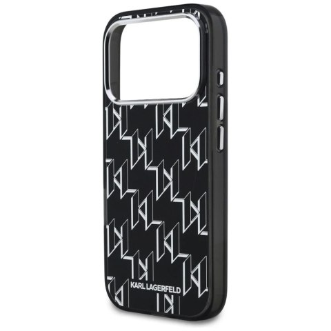 Etui Ochronne do iPhone 17 Pro Karl Lagerfeld IML KL Monogram MagSafe Czarny