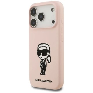 Etui Ochronne do iPhone 17 Pro Karl Lagerfeld Silicone KL Sketch MagSafe Różowy