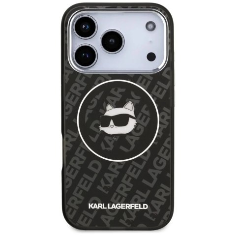 Etui Ochronne do iPhone 17 Pro Max Karl Lagerfeld IML Choupette MagSafe Czarny