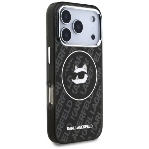 Etui Ochronne do iPhone 17 Pro Max Karl Lagerfeld IML Choupette MagSafe Czarny