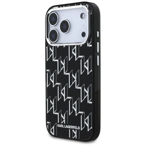 Etui Ochronne do iPhone 17 Pro Max Karl Lagerfeld IML KL Monogram MagSafe Czarny
