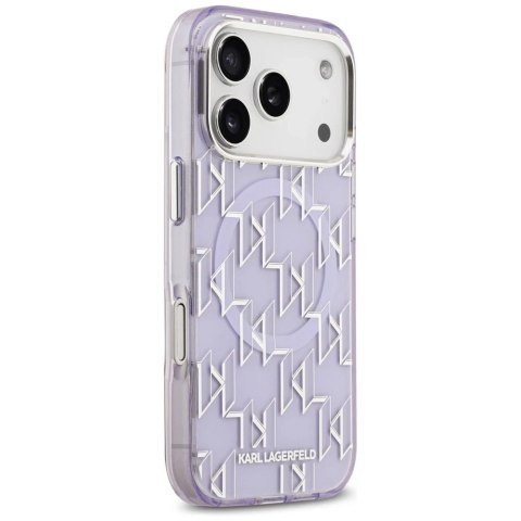 Etui Ochronne do iPhone 17 Pro Max Karl Lagerfeld IML KL Monogram MagSafe Fioletowy