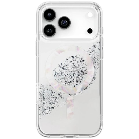 Etui UNIQ Coehl Crystelle do iPhone 17 Pro Magnetic Charging Srebrny