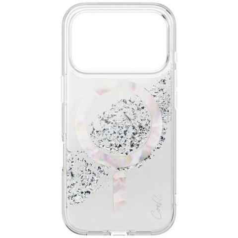 Etui UNIQ Coehl Crystelle do iPhone 17 Pro Magnetic Charging Srebrny