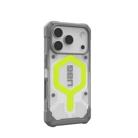 Etui do iPhone 17 Pro UAG Pathfinder Clear MagSafe Szaro-Neonowe