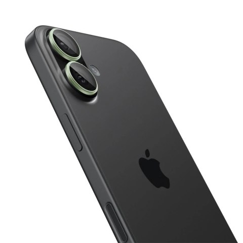 Osłona Aparatu Spigen Optik Pro Glas.TR EZ Fit iPhone 16/17 Green 2-Pack