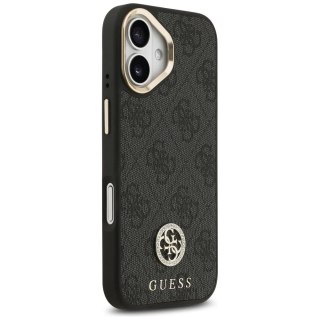 Etui Guess 4G Strass Logo Big Strap MagSafe do iPhone 17 Czarny