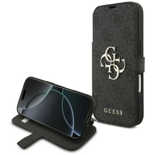 Etui Guess Book 4G Metal Logo do iPhone 17 Pro Black