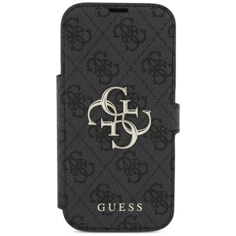 Etui Guess Book 4G Metal Logo do iPhone 17 Pro Black