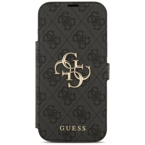 Etui Guess Book 4G Metal Logo do iPhone 17 Pro Max Czarny