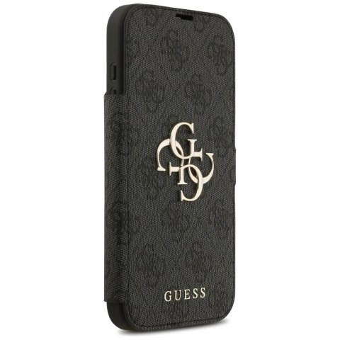 Etui Guess Book 4G Metal Logo do iPhone 17 Pro Max Czarny