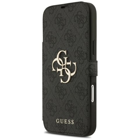 Etui Guess Book 4G Metal Logo do iPhone 17 Pro Max Czarny