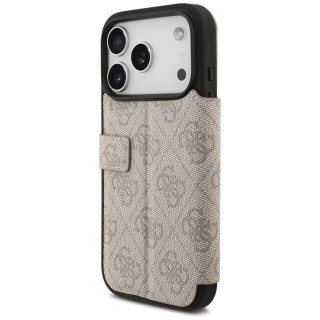 Etui Guess Book 4G Metal Logo do iPhone 17 Pro Różowy