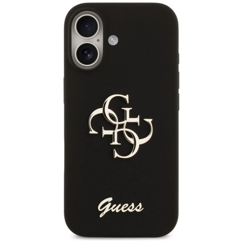 Etui Guess Silicone Big 4G Script do iPhone 17 Czarny