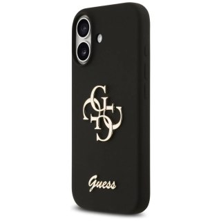 Etui Guess Silicone Big 4G Script do iPhone 17 Czarny