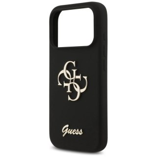 Etui Guess Silicone Big 4G Script do iPhone 17 Pro Black