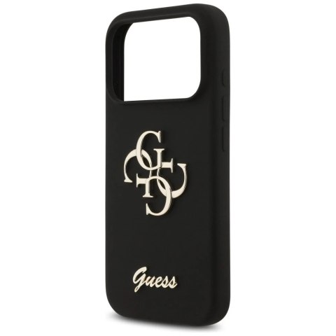 Etui Guess Silicone Big 4G Script do iPhone 17 Pro Black
