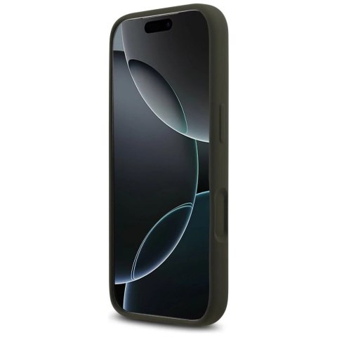 Etui Guess Silicone Big 4G Script do iPhone 17 Pro Max Khaki