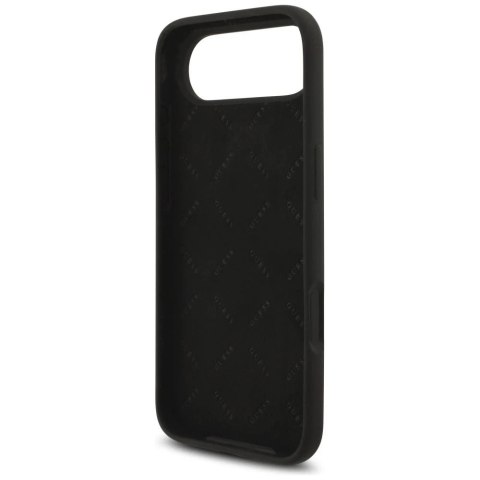 Etui Guess do iPhone 17 Air Silicone Big 4G Script Black