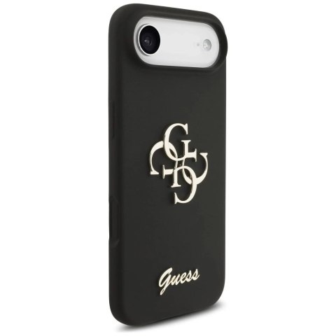 Etui Guess do iPhone 17 Air Silicone Big 4G Script Black