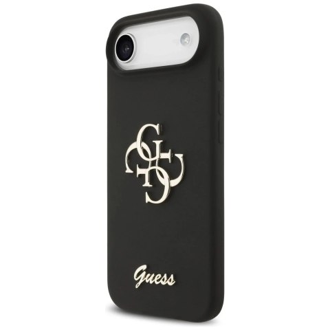 Etui Guess do iPhone 17 Air Silicone Big 4G Script Black