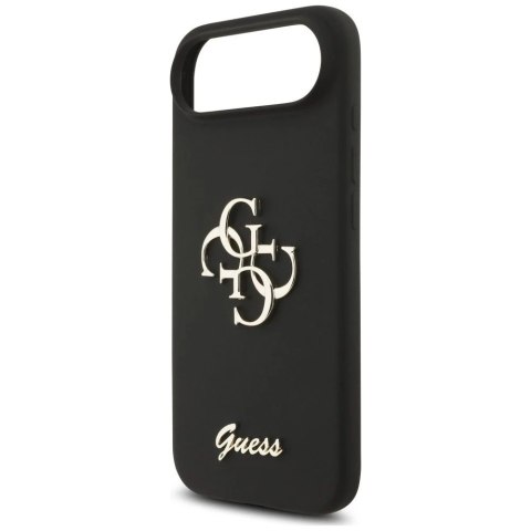 Etui Guess do iPhone 17 Air Silicone Big 4G Script Black