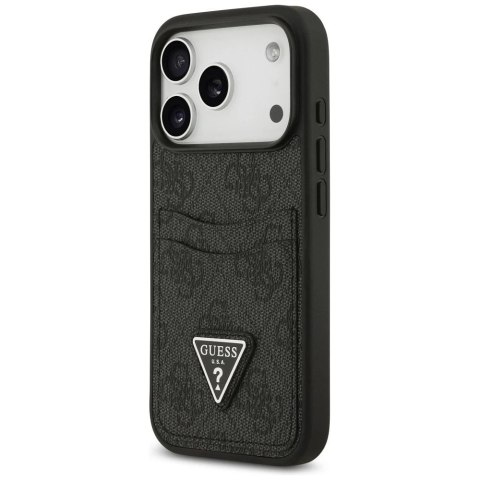 Etui Guess do iPhone 17 Pro 4G Double Card Triangle Black