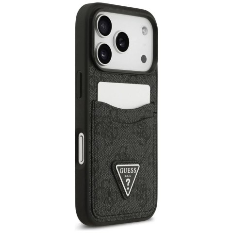 Etui Guess do iPhone 17 Pro 4G Double Card Triangle Black